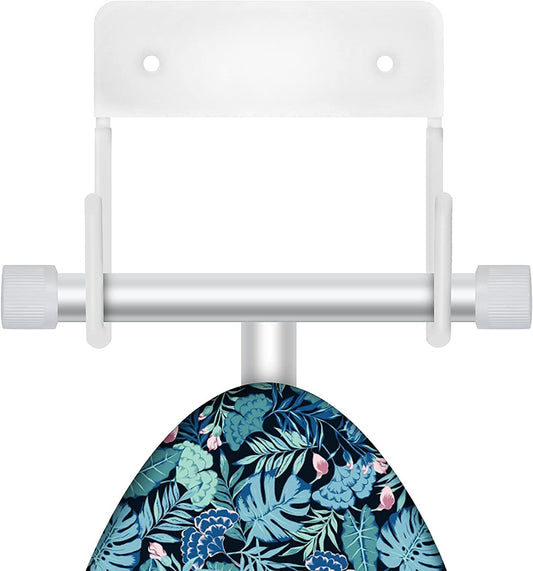 EastKing Ironing Board Hanger, Wall Mount Ironing Board Holder,Durable Ironing Board Hook,Ironing Board Storage Organizer(White)