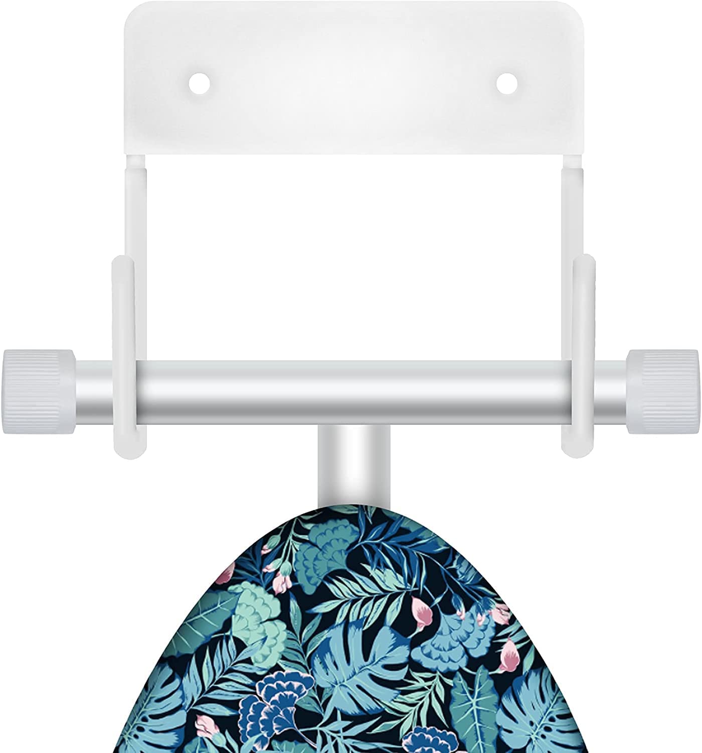 EastKing Ironing Board Hanger, Wall Mount Ironing Board Holder,Durable Ironing Board Hook,Ironing Board Storage Organizer(White)