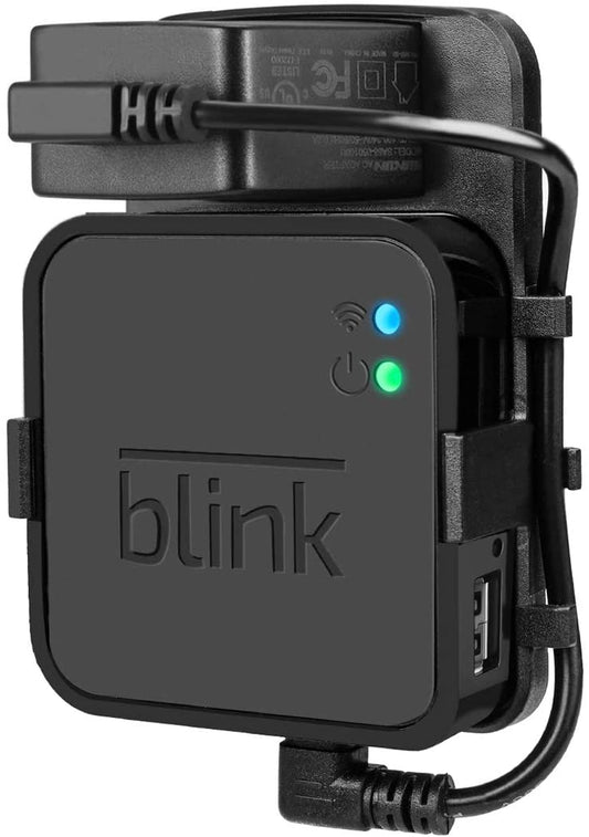 Outlet Wall Mount for Blink Sync Module2,Simple Mount Bracket Holder for All-New Blink Outdoor Blink Indoor Home Security Camera with Easy Mount Short Cable and No Messy Wires or Screws (Black)