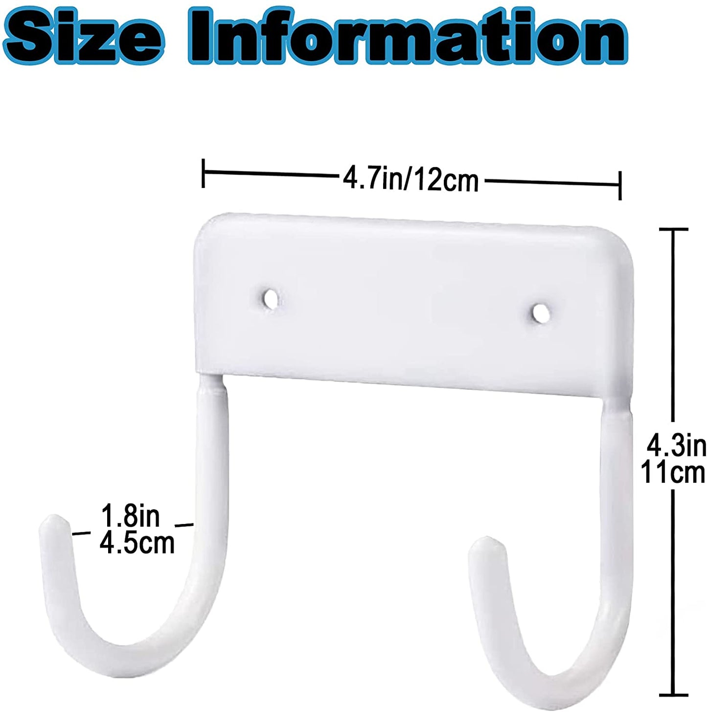 EastKing Ironing Board Hanger, Wall Mount Ironing Board Holder,Durable Ironing Board Hook,Ironing Board Storage Organizer(White)