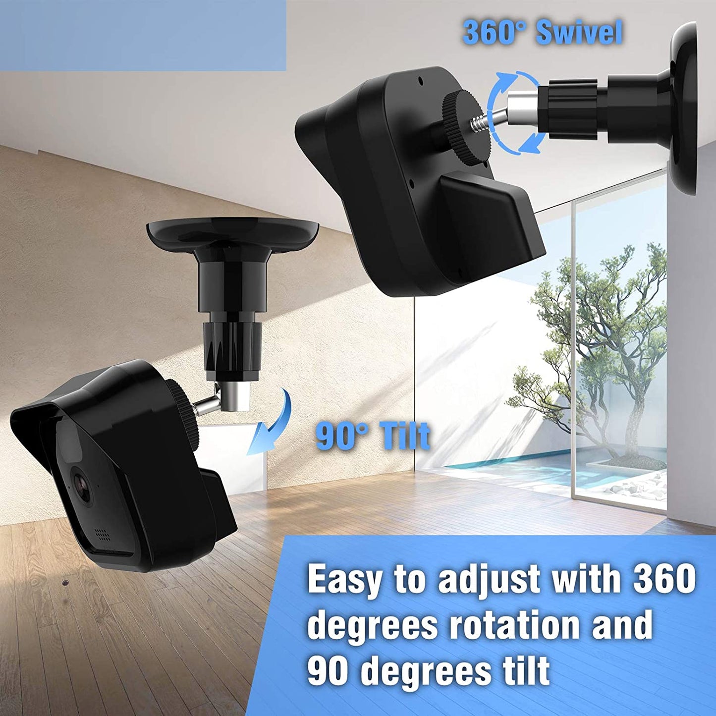 Blink Outdoor Camera Wall Mount Bracket,Weatherproof Protective Cover Case and 360 Degree Adjustable Mount for New Blink Outdoor Indoor Home Security Camera System (New Blink Mount 1Pack)