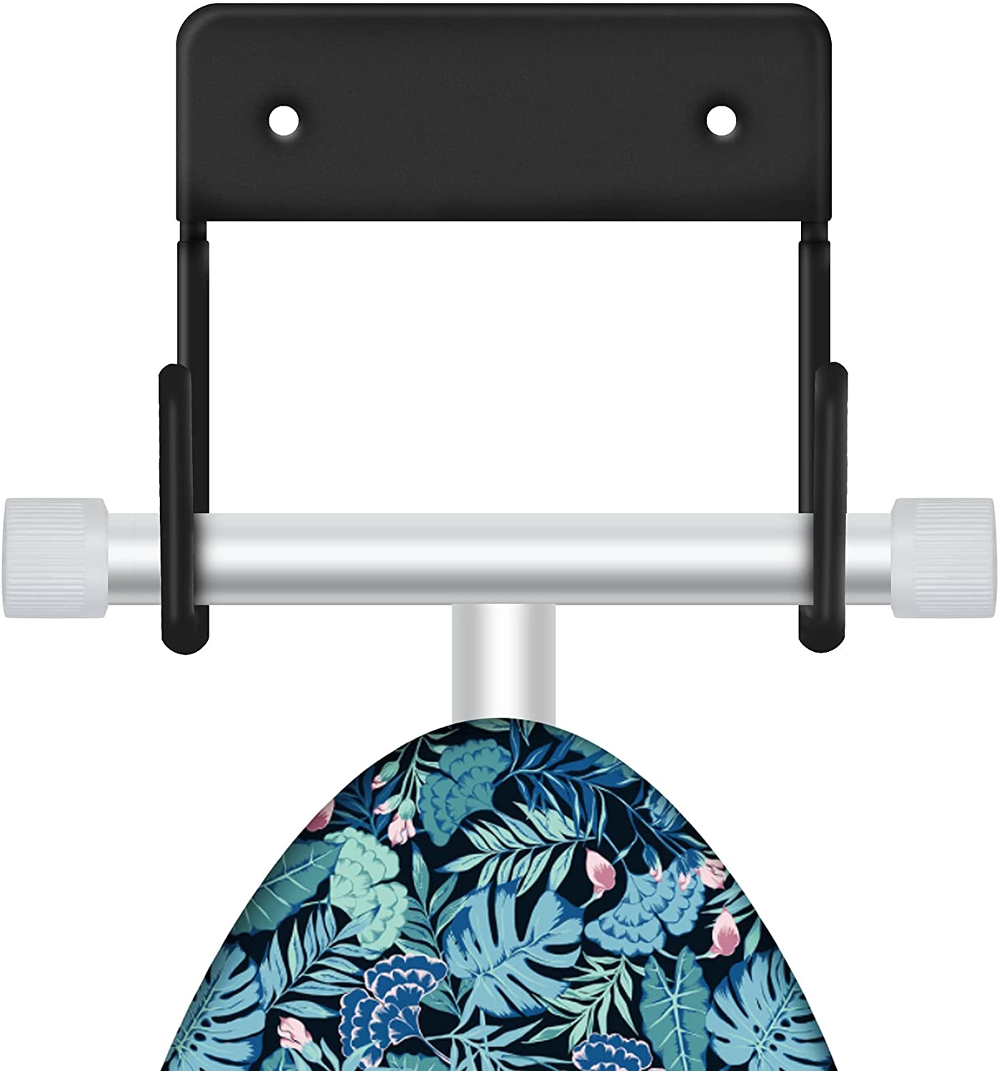 EastKing Ironing Board Hanger, Wall Mount Ironing Board Holder,Durable Ironing Board Hook,Ironing Board Storage Organizer(Black)