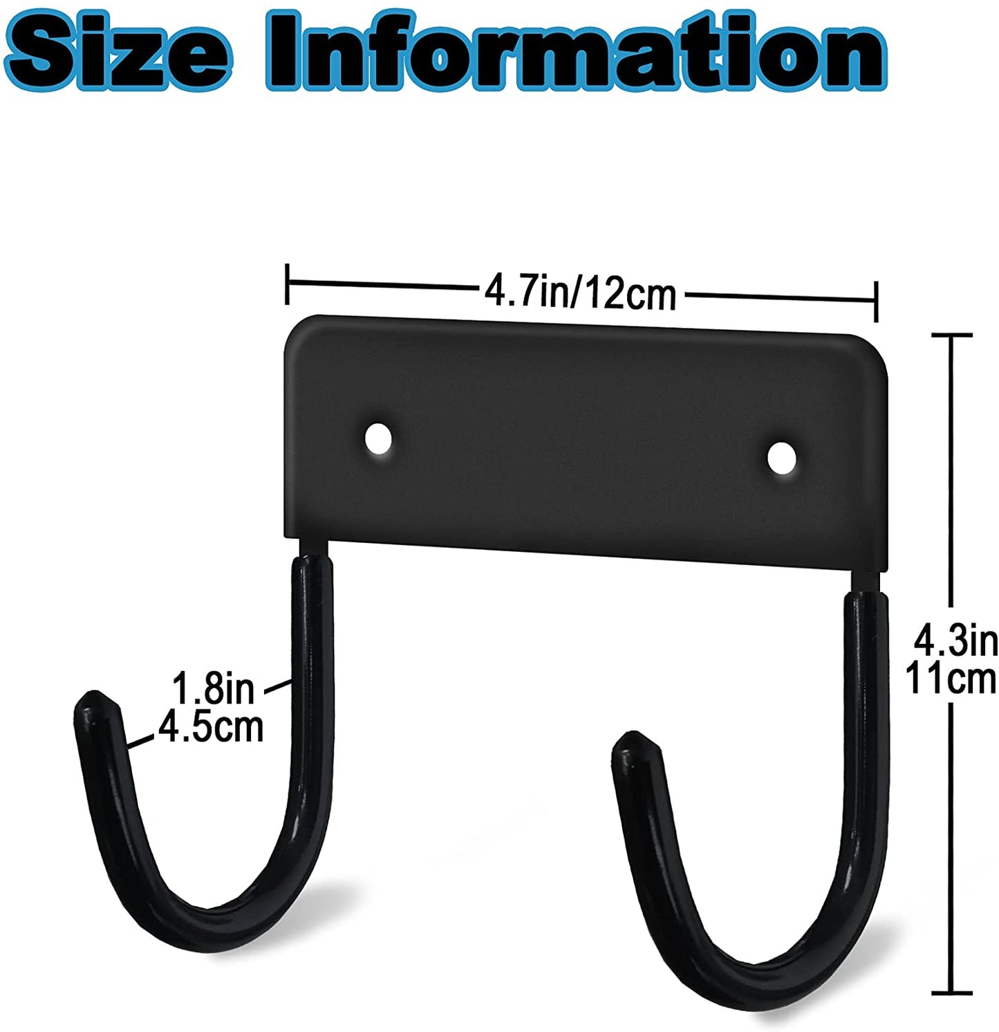 EastKing Ironing Board Hanger, Wall Mount Ironing Board Holder,Durable Ironing Board Hook,Ironing Board Storage Organizer(Black)